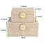 Decorative Storage Box Set, Faux Leather Jewellery and Keepsake Boxes with Velvet Lining and Gold Hardware (Set of 2)
