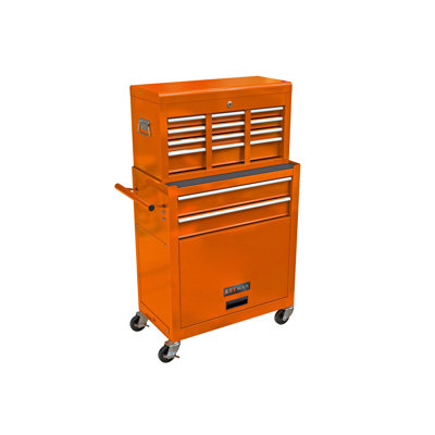 High Capacity Rolling Tool Chest With Wheels And Drawers, 8-Drawer Tool Storage Cabinet