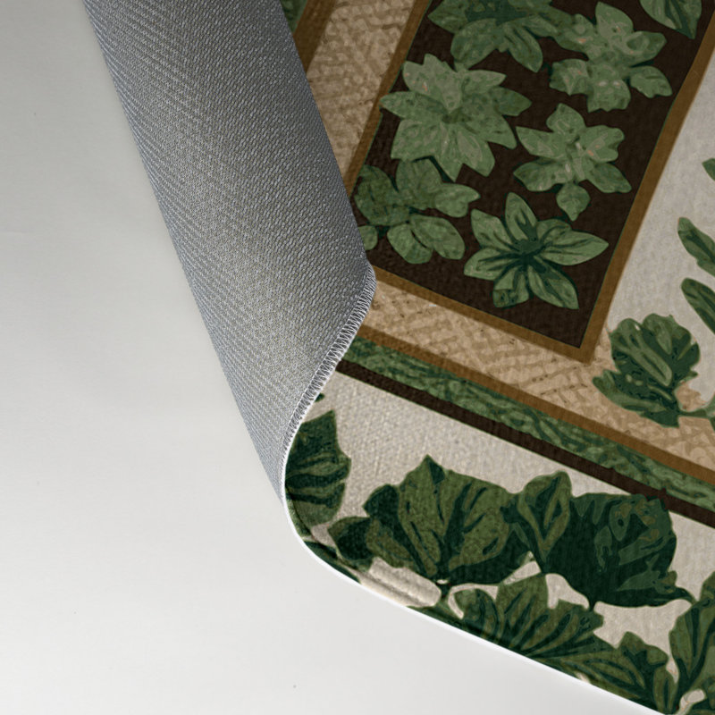 Tapis d'intérieur et d'extérieur vert Nature, Rectangle 5 pi x 7 pi