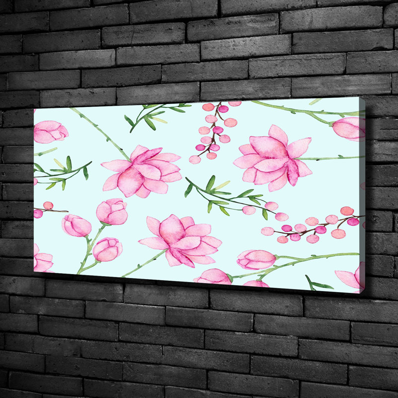 Flowers And Berries - Wrapped Canvas Print