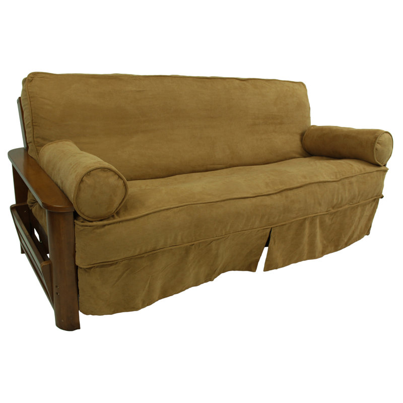 Housse pour futon à coussins carrés/rectangulaires, Café