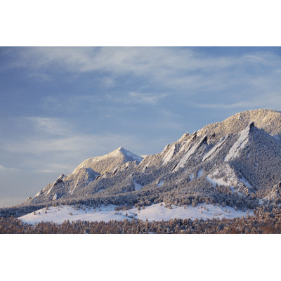 Hiver neige sur le Boulder Colorado Flatirons par Beklaus