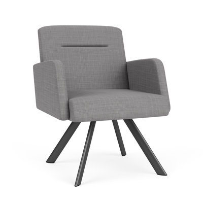 Willow Lounge Reception Guest Chair Steel Legs