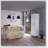 Crescent 7-Shelf 4-Door 2-Piece Kitchen Set with Spacious Storage and Light Oak Finish for Modern Kitchens
