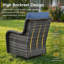 Swivel and sliding wicker patio chairs-2117509930-2117509975