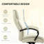 Fauteuil de direction confortable en tissu avec accoudoirs rembourrés, conception ergonomique et roues pivotantes pour le bureau-1724196957