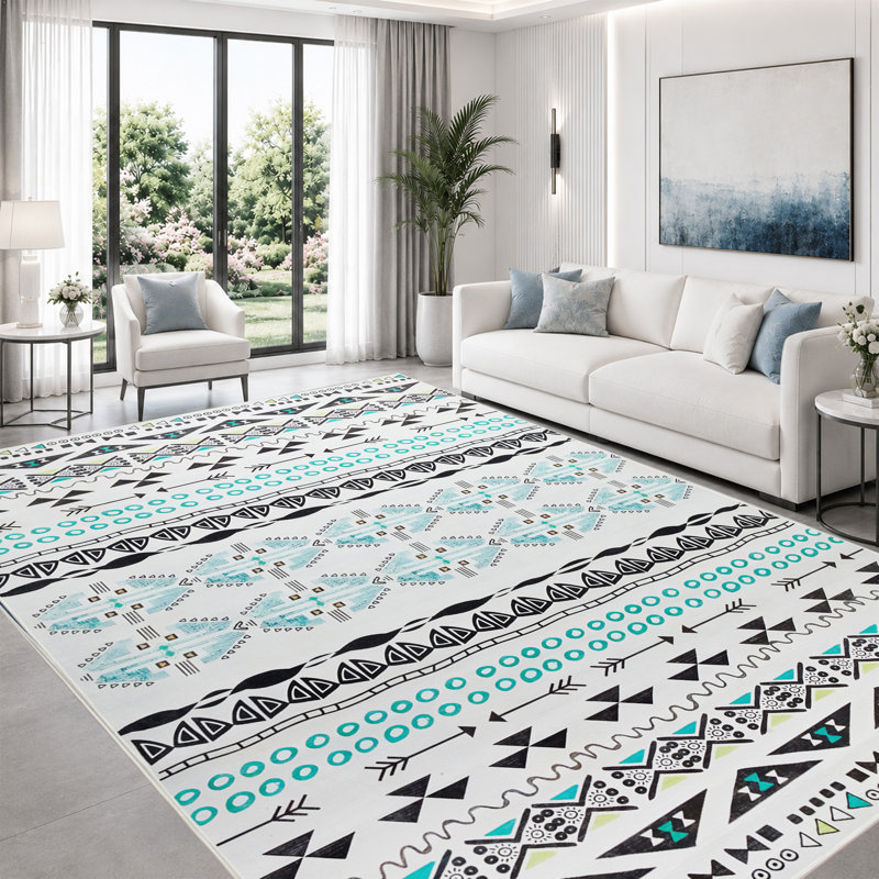 Coll Abstract Machine Printed Area Rug, Rectangle 160 x 230 cm