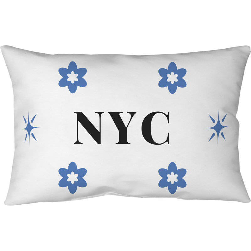 Oreiller de corps en microfibre New York Basketball, Blanc, noir, bleu, basketball de New York, couleur