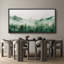 «Woodland Forest Landscape Green Mountain Mist Forest Nature Landscape», reproduction d'art sur toile-98042545-111176843