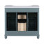 Meuble-lavabo 36 po avec armoire à pharmacie, armoire à miroir moderne, armoire de rangement avec 2 portes et 2 tiroirs