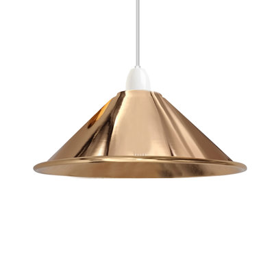 Vintage 10cm H Metal Cone Lamp Shade