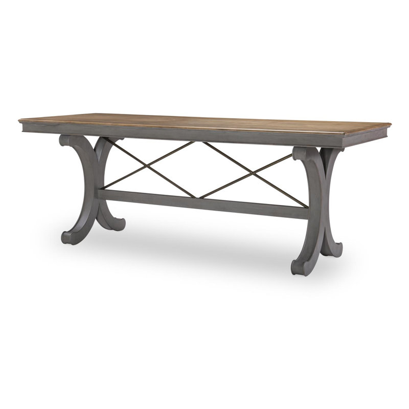 Kingston Counter Height Friendship Table, Seats 6-8, Apron Height: 32", Grey