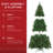 Pre-Lit Spruce Hinged Artificial Christmas Tree w/ Incandescent Lights, Foldable Stand-16351000