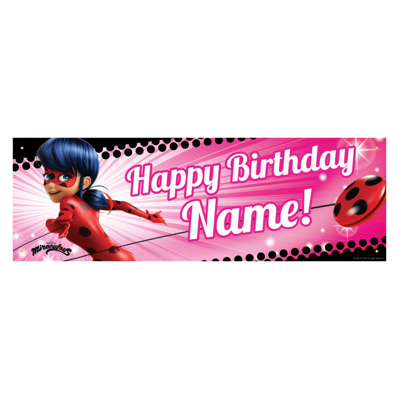 Bannière personnalisée Miraculous Ladybug, Oui