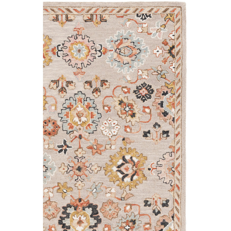 Hand Tufted Wool;Cotton Moroccan Indoor Rug, Rectangle 5' x 8'