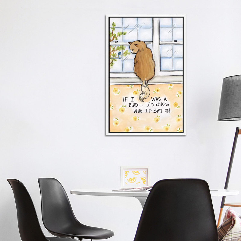If I Were A Bird by Jamie Morath - Print on Canvas, 101.6cm H x 66.04cm W x 3.81cm D, White Floater Framed