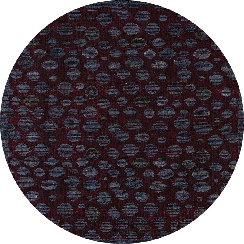 Abstract Indoor Rug, Round 5'