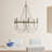 Nolen 6-Light Dimmable Wagon Wheel Chandelier 