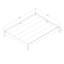 Grand lit plateforme Sarika