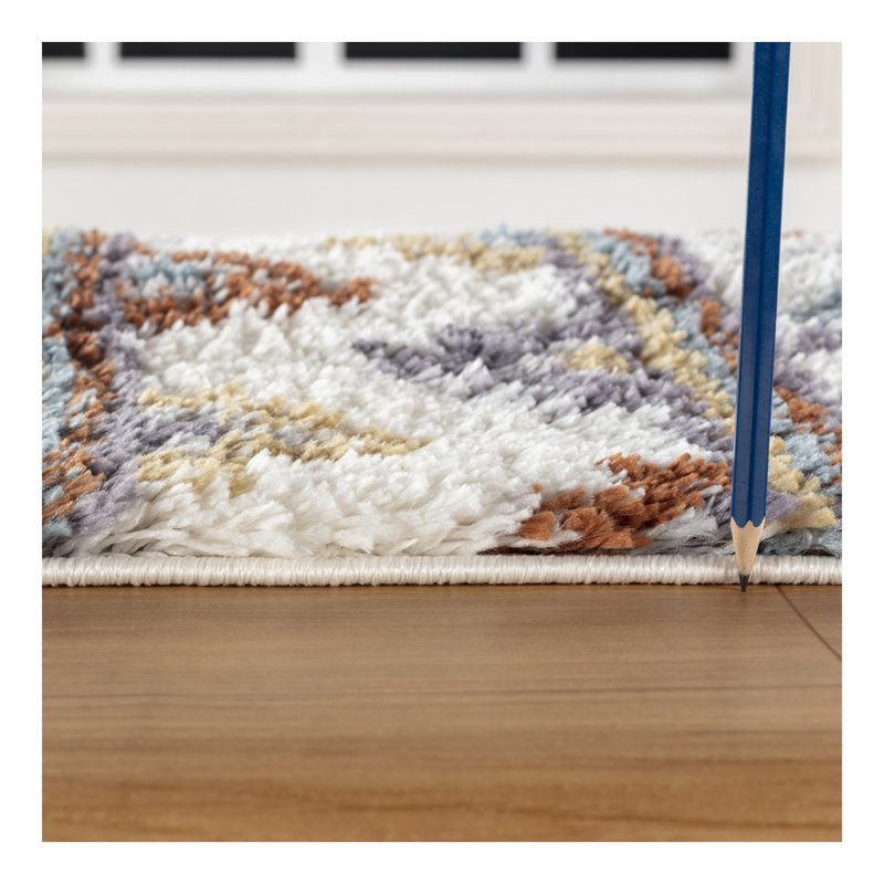 Poils longs Loft Tapis à poils longs, Rectangle 7 pi 10 po x 9 pi 10 po