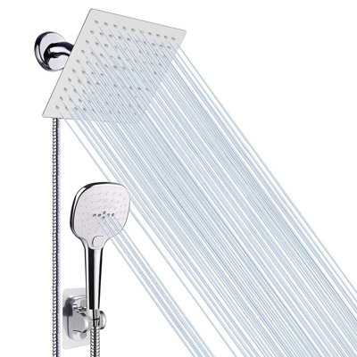 8-Inch Shower Set With Hose