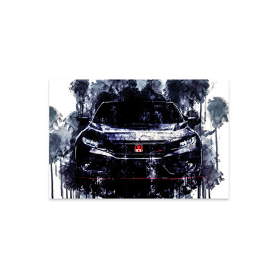" 2017 Honda Civic Type R " by Sissy Angelastro