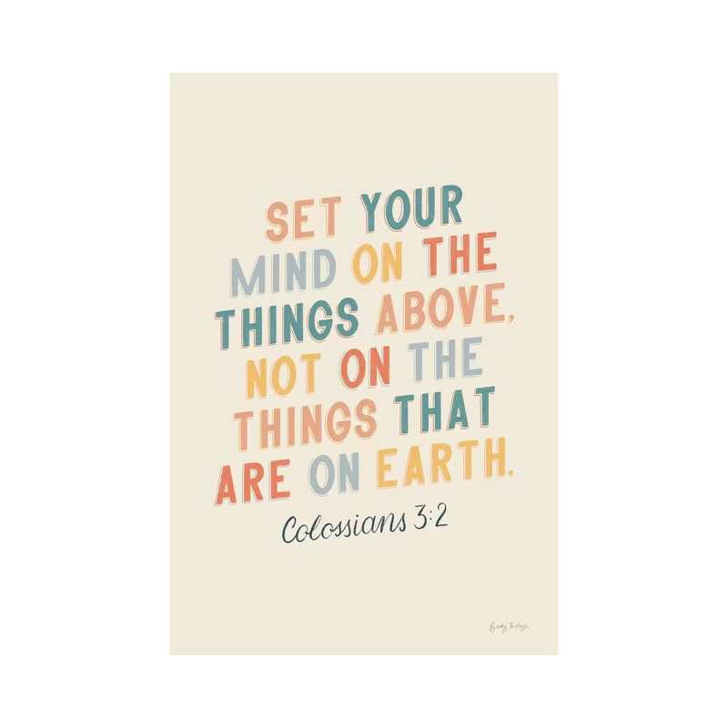 Bible Saying II by Becky Thorns - Wrapped Canvas Print, 101.6 cm H x 66.04 cm W x 3.175 cm D