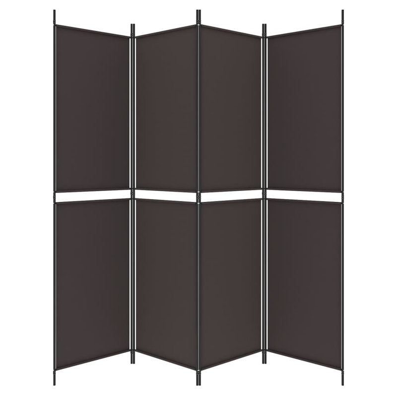 Cloison pliante Rikkea, Brun, 4, H 78,7 po x l 78,7 po
