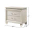 Crystal And Mirror Accents Nightstand With 2 Drawers