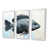 White Floater Framed