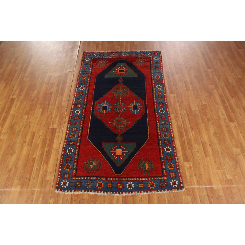 Red Vegetable Dye Kazak Oriental Rug
