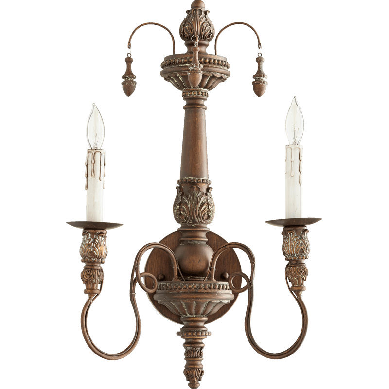Solange Steel Candle Wall Light