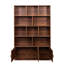 4 tablettes avec 10 et 3 portes, 70,85 po de hauteur, rangement moderne pour salle de bain, bureau, salon et espace spacieux