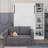 Lit escamotable simple avec canapé et tablettes
