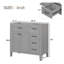 36" Bathroom Vanity Without Sink, Drawers, Solid Frame And Mdf Board, Grey