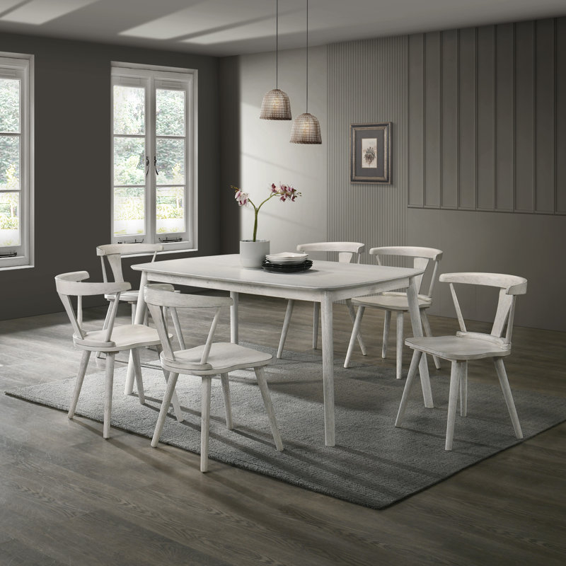 Ensemble de 2 pièces pour chaise de salle à manger rustique moderne de style campagnard au design rétro, facile à assembler