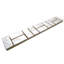 1" x 8" Authentic SeaShell Tile Decorative Mosaic in White Pearl Natural
