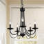 Beesley 5-Light 18.5"W Candle Style Black Empire Chandelier-792948478