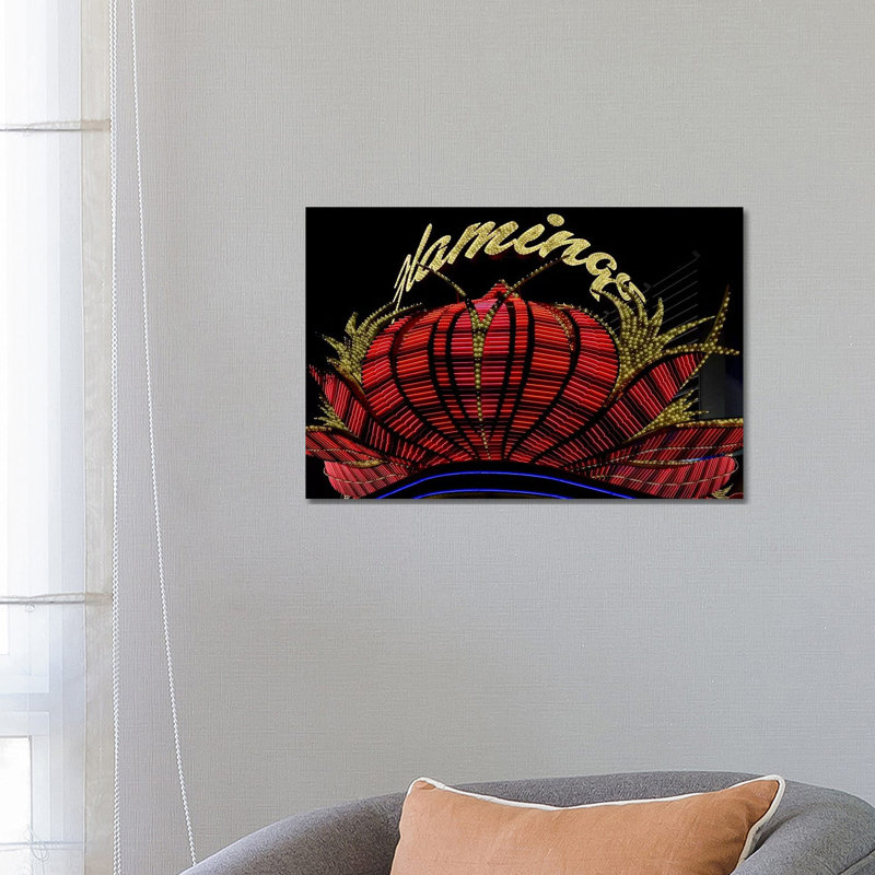 High Section View of a Casino, Flamingo Casino, Las Vegas, Nevada, USA 1 Piece Wrapped Canvas Wall Art