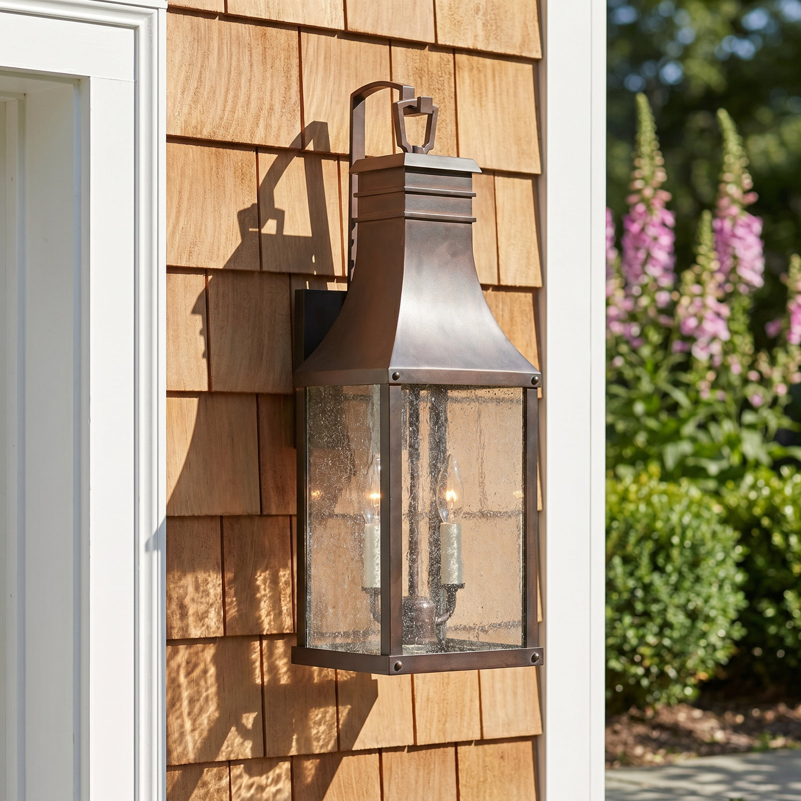 Beacon Hill Glass Outdoor Wall Lantern