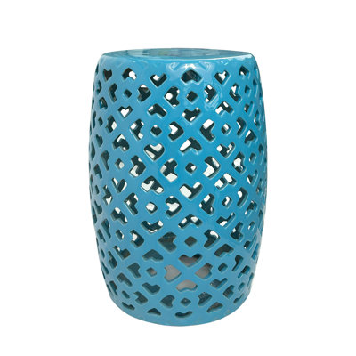 New Chinese style hollow ceramic stool