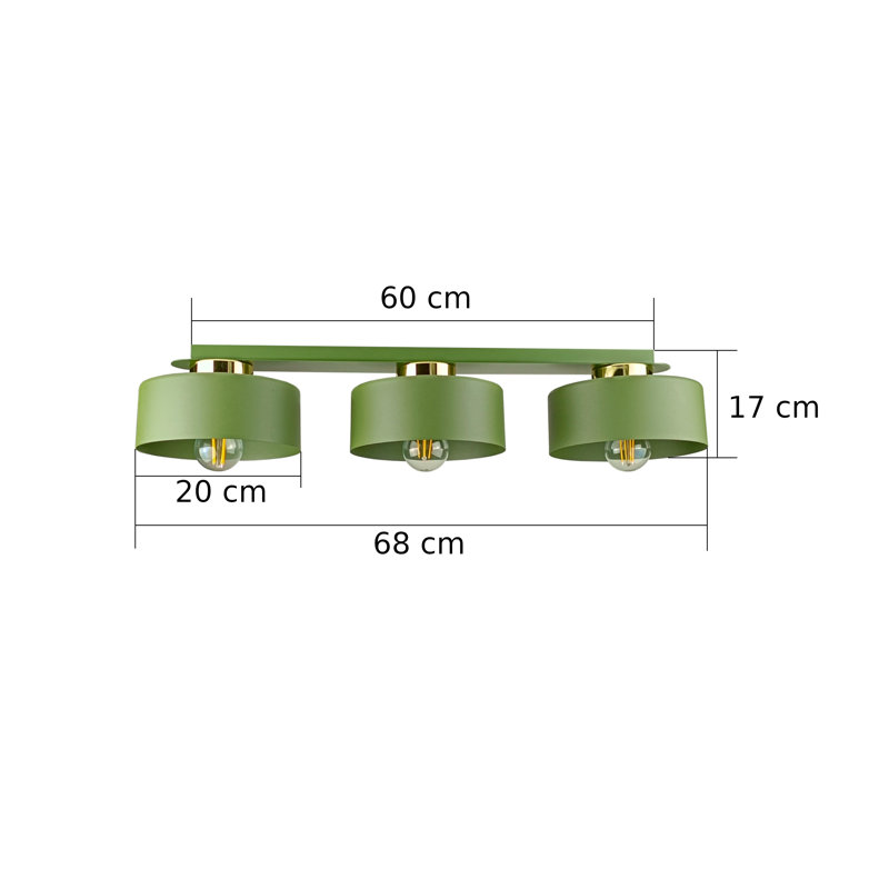 Flush Mount, Green