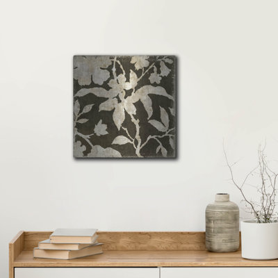 Art mural en métal Latitude Run® «Vintage Textile 1» par Suzanne Nicoll