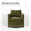 Fauteuil demi-tonneau pivotant de style moderne l 29 po Nicha-1351254967
