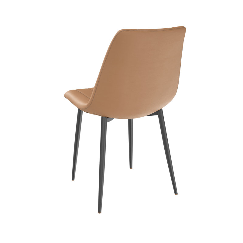 Upholstered Dining Chair, Gray, Black