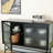 Dilana 43.4'' Buffet Table, Storage Credenza, Buffet Cabinet wth Detachable Wide Shelves-1872323598
