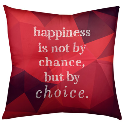 Happiness Throw Pillow