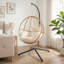 Allenhurst Swing Egg Chair with Stand and Cushion, Indoor Outdoor Porch Swing for Patio, Balcony-968141007