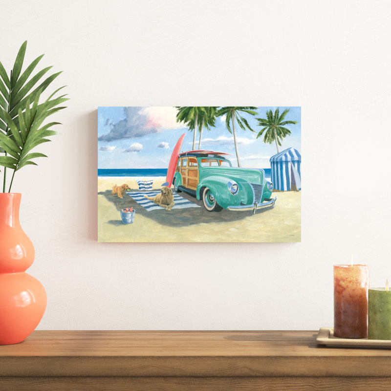 Beach Ride III, H 12 po x l 18 po x P 1,25 po