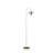 64" Gold And Arched Floor Lamp With Metal Cage Shade